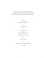 Analysis of univariate and mutivariate classifier with clinical data by receiver operating characteristics
