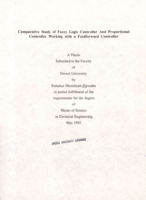 Comparative study of fuzzy logic controller and proportional controller working with a feedforward controller