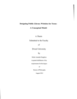 Designing public library websites for teens: a conceptual model
