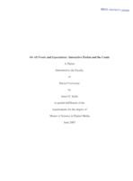 On all fronts and expectations: interactive fiction and the comic
