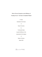 Effect of process parameters on the efficiency of foaming of lead-tin alloy by Fraunhofer method