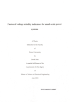 Fusion of voltage stability indicators for small-scale power systems