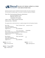 Practicing special education administrators' perceived confidence levels within key practice areas