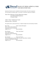 Reflections of Former High School Athletes on the Mental Health Experience: A Narrative Study