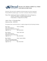 Exploring the impact of a middle school advisory program on teachers' perceptions of student engagement and connectedness: a single-site case study