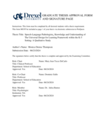 Speech-language pathologists' knowledge and understanding of the universal design for learning framework within the K-5 setting: a qualitative study