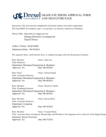 Data-driven approach for damage detection leveraging the digital thread