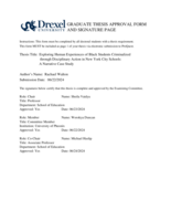 Exploring human experiences of Black students criminalized through disciplinary action in New York City schools: a narrative case study