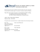 The cognitive economics of virtual background bias in hiring: investigating the intersectionality of race, gender, and video conference backgrounds in hiring decisions