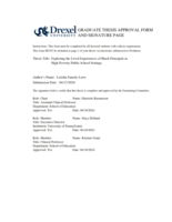 Black Principals Negotiating Race, While Leading in a High Poverty School: A Phenomenological Study