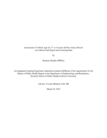 Assessment of vehicle age for 17- to 24-year-old New Jersey drivers via linked crash report and licensing data