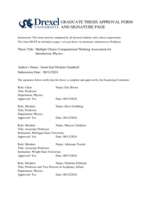 Multiple choice computational thinking assessment for introductory physics