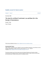 The Jena Six and Black Punishment: Law and Raw Life in the Domain of Nonexistence