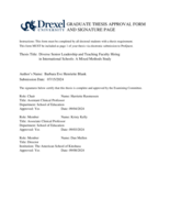 Diverse senior leadership and teaching faculty hiring in international schools: a mixed methods study