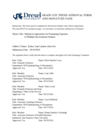 Statistical approaches for examining exposure to multiple environment features