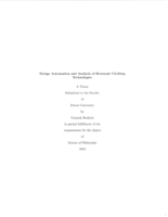 Design automation and analysis of resonant clocking technologies