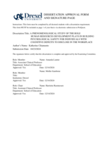 A phenomenological study of the role human resources development plays in building psychological safety for individuals with cognitive deficits to disclose in the workplace
