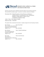 Student perceptions of social presence in relation to academic success, communications tools, and instructor pedagogy in online master's degree courses: an exploratory qualitative study