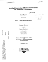 Unit cell geometry of multiaxial preforms for structural composites (Final Report)