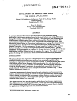 Development of braided fiber seals for engine applications