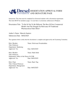 To be or not to be different: the rise of new commercial models and the struggle for relevance of traditional pharmaceutical sales representatives