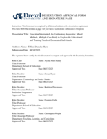 Education interrupted: an explanatory sequential, mixed methods, multiple case study to explore the educational and training needs of exonerated individuals