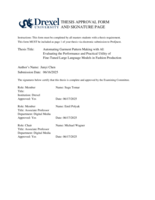 Automating garment pattern making with AI: evaluating the performance and practical utility of fine-tuned large language models in fashion production