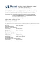 Urban instructional staff perceptions of factors impacting the successful implementation of social emotional learning curriculum: a critical case study