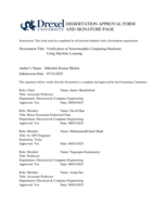 Verification of neuromorphic computing hardware using machine learning