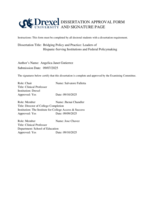 Bridging policy and practice: leaders of Hispanic-serving institutions and federal policymaking