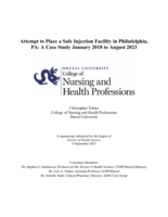 Attempt to place a safe injection facility in Philadelphia, PA: a case study January 2018 to August 2023