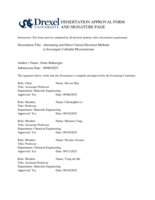 Alternating and direct current electrical methods to investigate colloidal microstructure