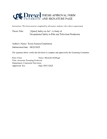 "[Quiet] safety on set": a study of occupational safety in film and television production