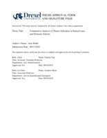 Comparative analysis of theatre education in Pennsylvania and Delaware schools