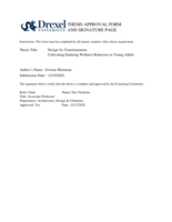 Design for transformation: cultivating enduring wellness behaviors in young adults