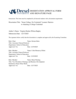 "Some college, no credential" learners' barriers to attaining a college credential