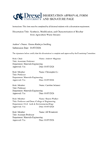 Synthesis, modification, and characterization of biochar from agriculture waste streams