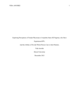 Exploring perceptions of female physicians of Anambra state (SE Nigeria), who have experienced IPV, and the ability to provide whole person care to their patients