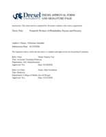 Nonprofit arts workers of Philadelphia: passion and precarity