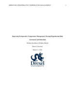 Improving perioperative temperature management through hypothermia risk assessment and education