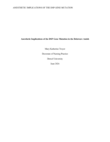 Anesthetic implications of the DSP gene mutation in the Delaware Amish