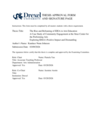 The rise and reframing of IDEA in arts education: a case study of community engagement at the Straz Center for the Performing Arts : exploring IDEA's positive impact and dismantling