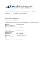 Tau signaling in injured spinal cord
