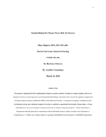 Standardizing the charge nurse role for success