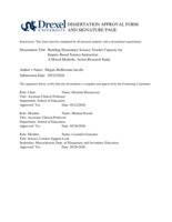 Building elementary science teacher capacity for inquiry-based science instruction: a mixed methods, action research study