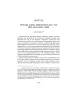 Federal Hiring Dysfunction and the Self-Shrinking Skew