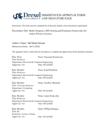Radio frequency (RF) sensing and evaluation frameworks for indoor wireless systems