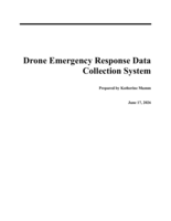 Drone emergency response data collection system