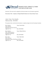 Adoption of digital health solutions by clinical study teams