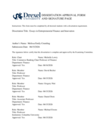 Essays in entrepreneurial finance and innovation